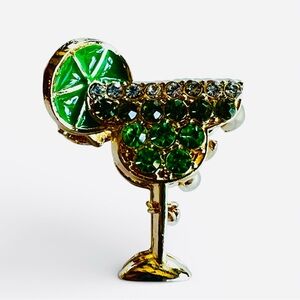 Margarita Mini Rhinestone Hair Clip New